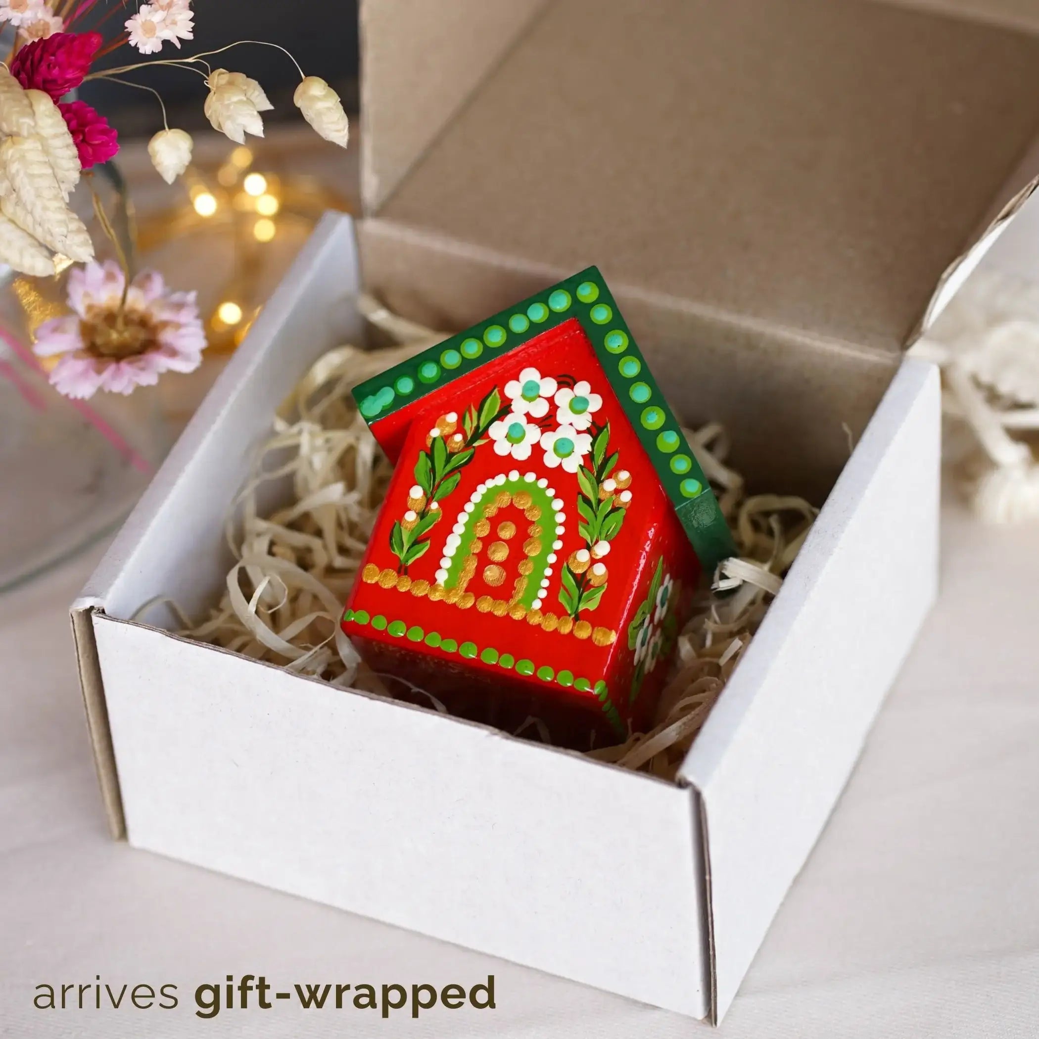 Handmade Wooden Personalized House-shaped Toothpick Holder