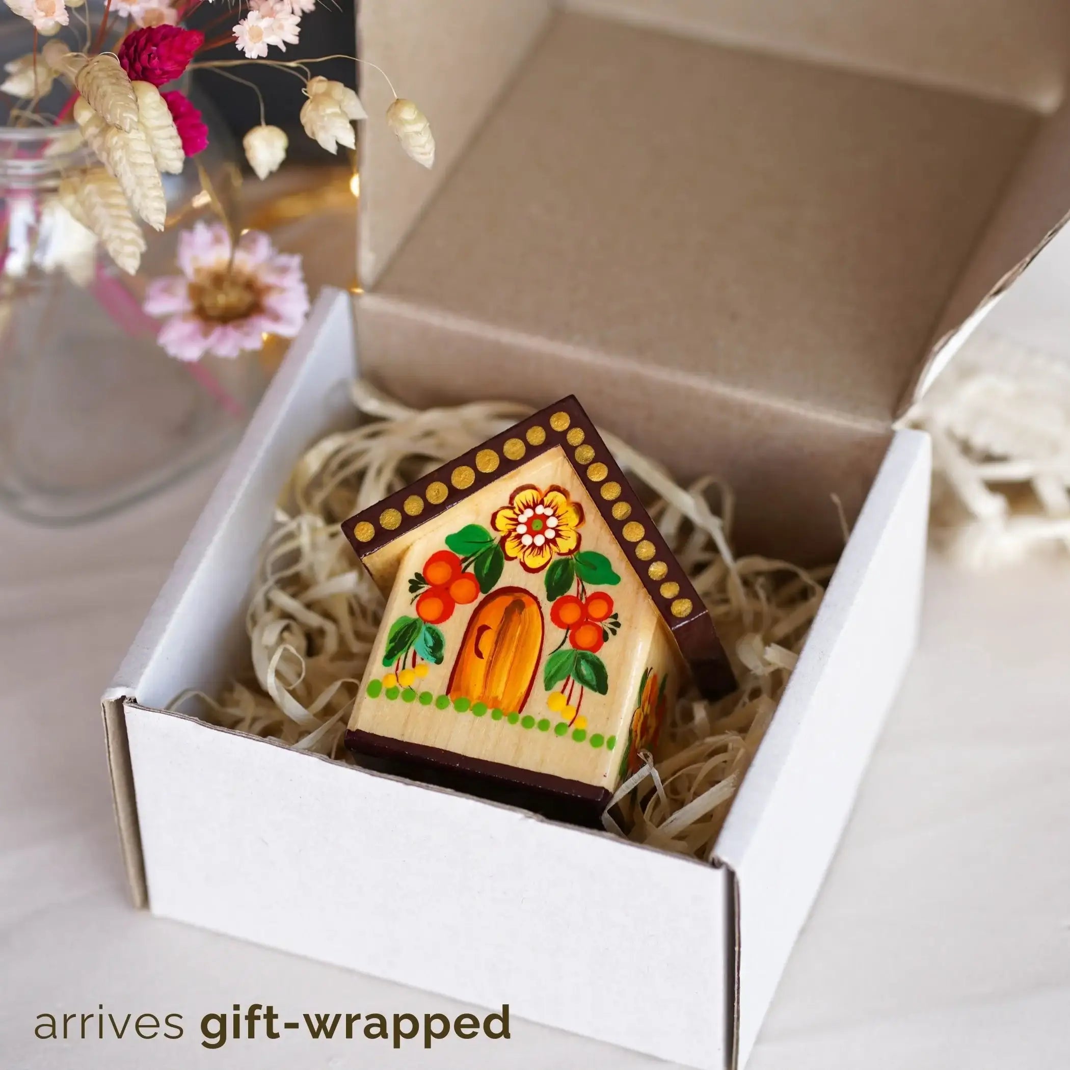 Handmade Wooden Personalized House-shaped Toothpick Holder