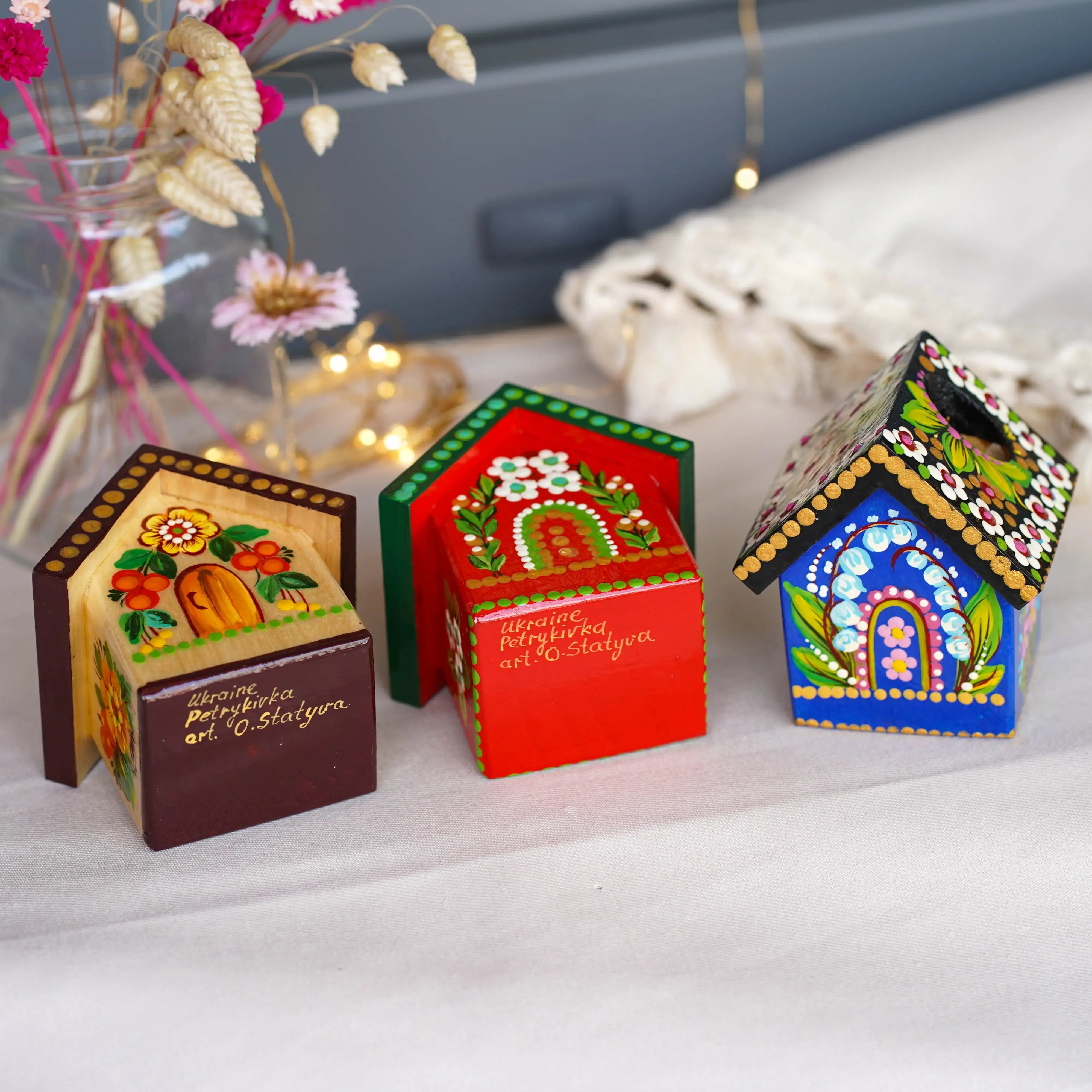 Handmade Wooden Personalized House-shaped Toothpick Holder