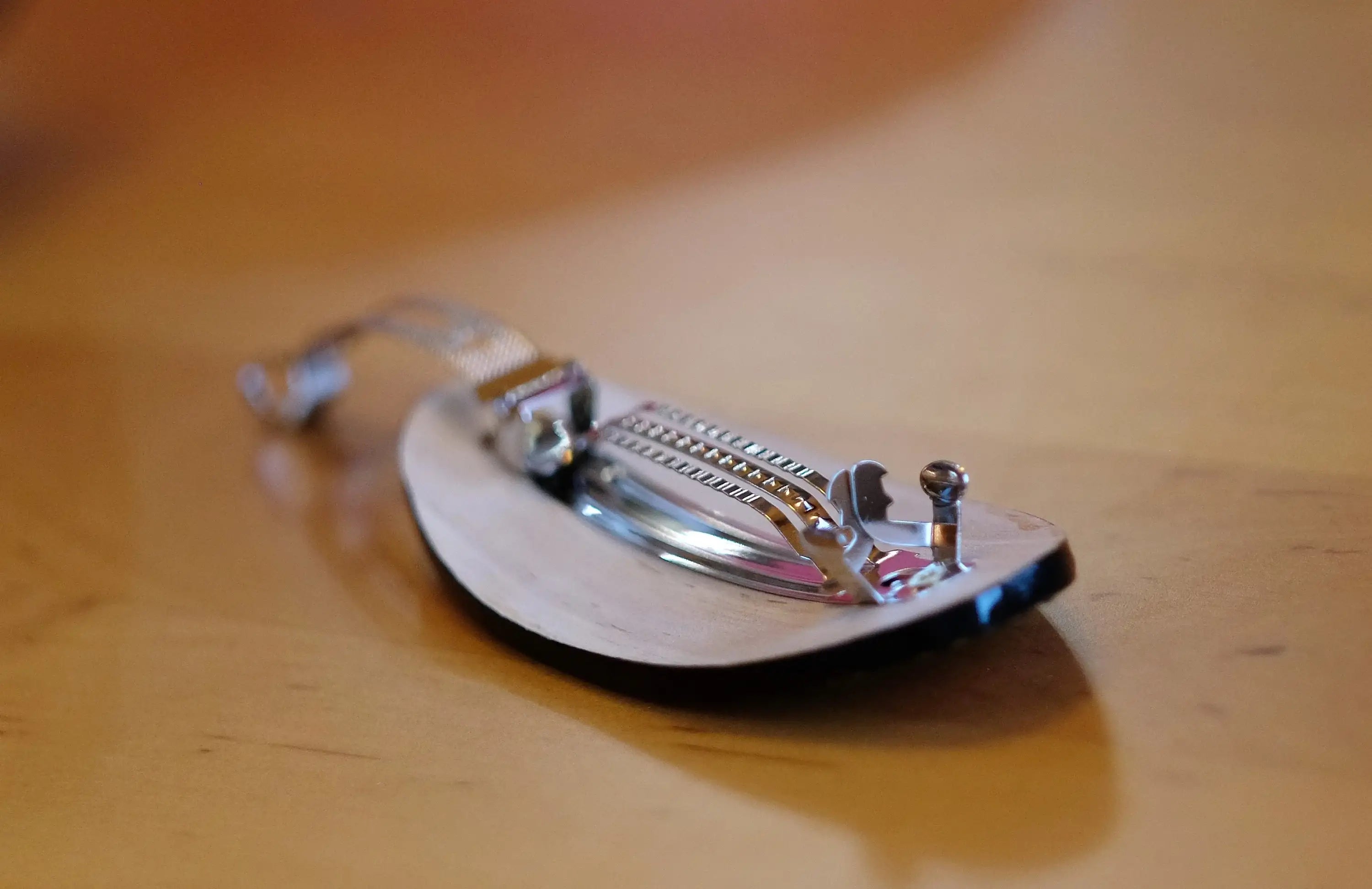 Painted Wooden Sunflower Hair Barrette - Handmade Artisanal Petrykivka Art French Hair Clip