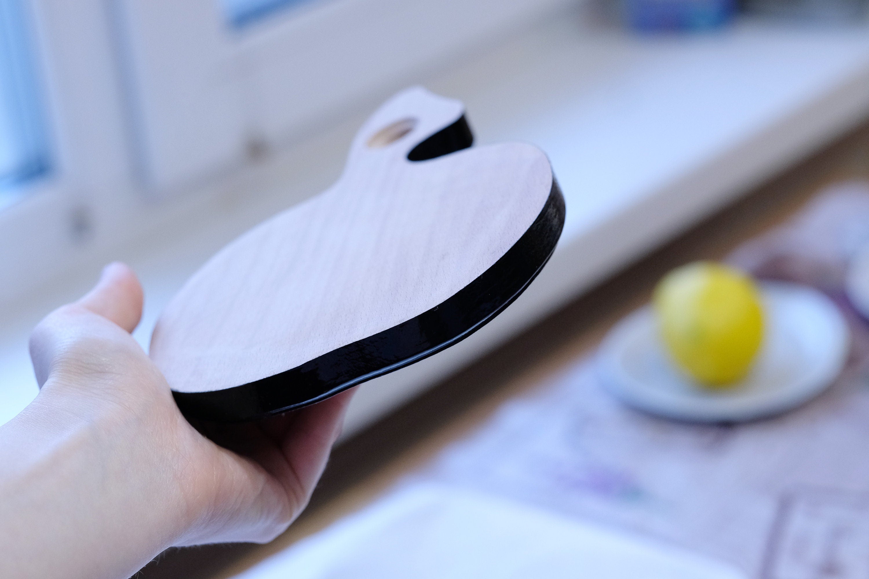 Mini Cutting Board Wooden - Functional Painted Chopping Board - Apple-shaped Sunflower Kitchen Wall Decor, Petrykivka Art