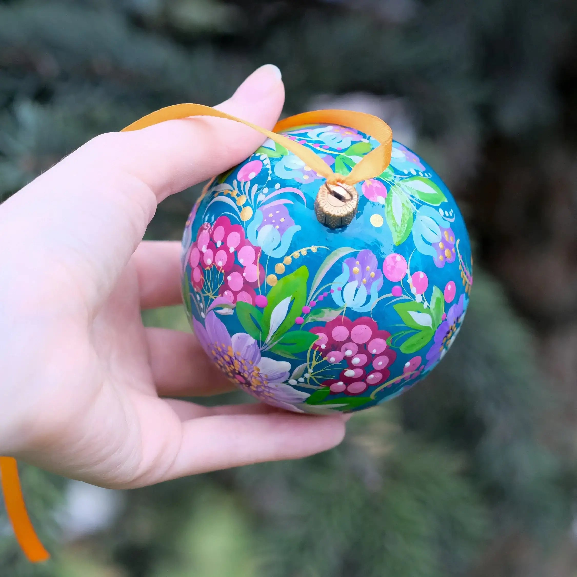 Personalized Painted Christmas Tree Ornament