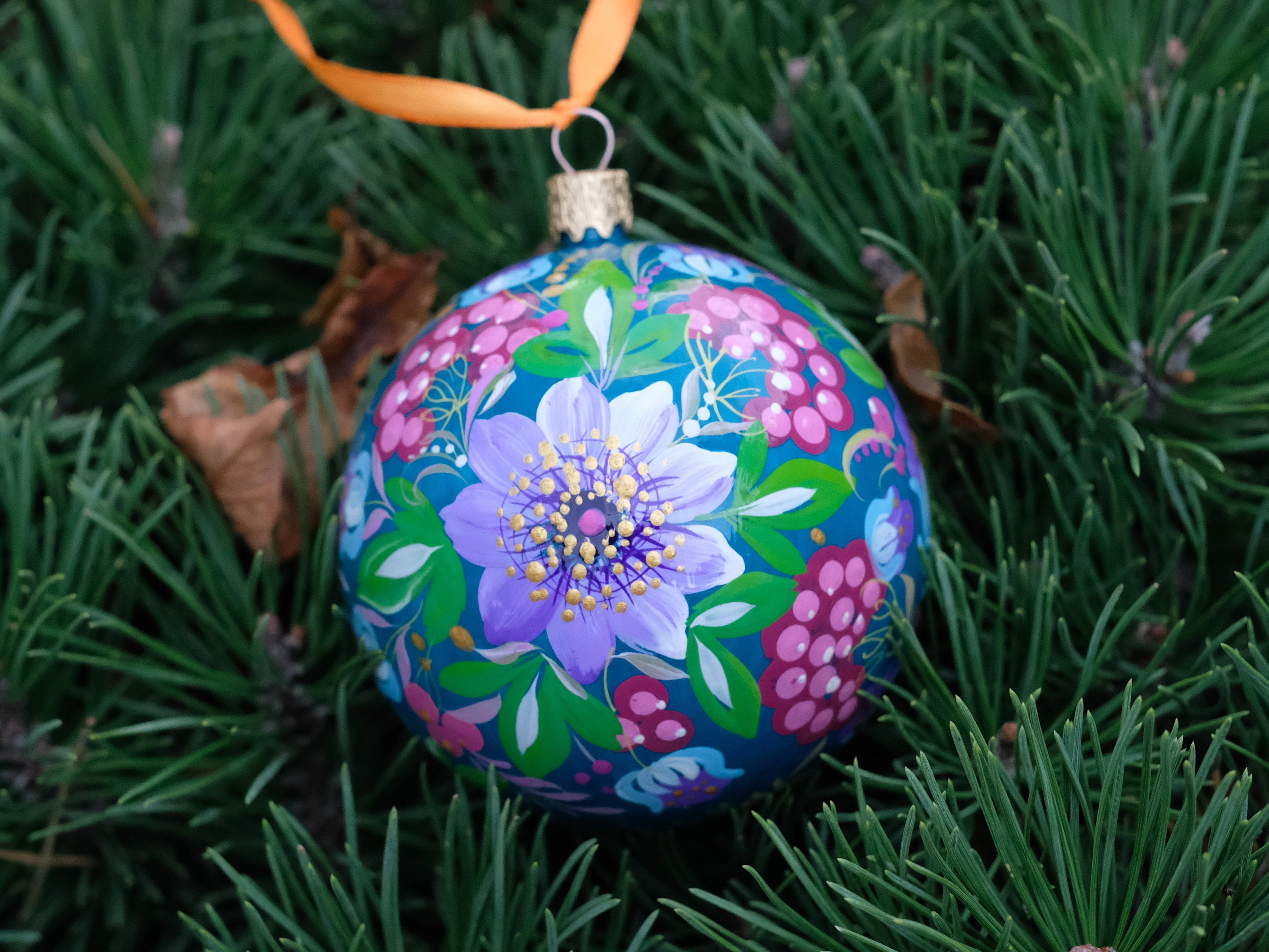 Personalized Painted Christmas Tree Ornament