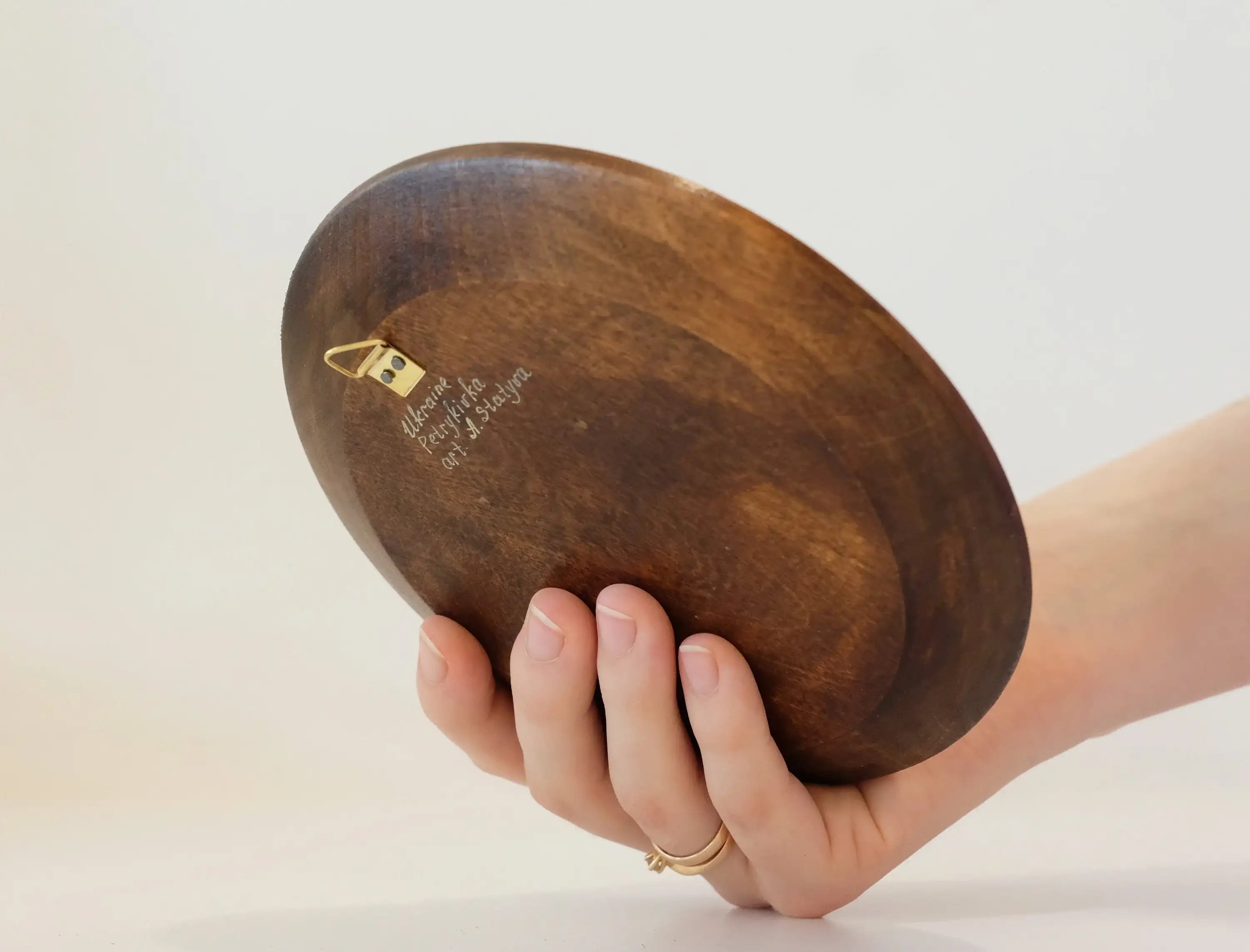 Custom Pet Portrait Painting on Wooden Plate - Personalized Pet Loss Memorial Gift, Dog Portrait Decorated with Petrykivka Art