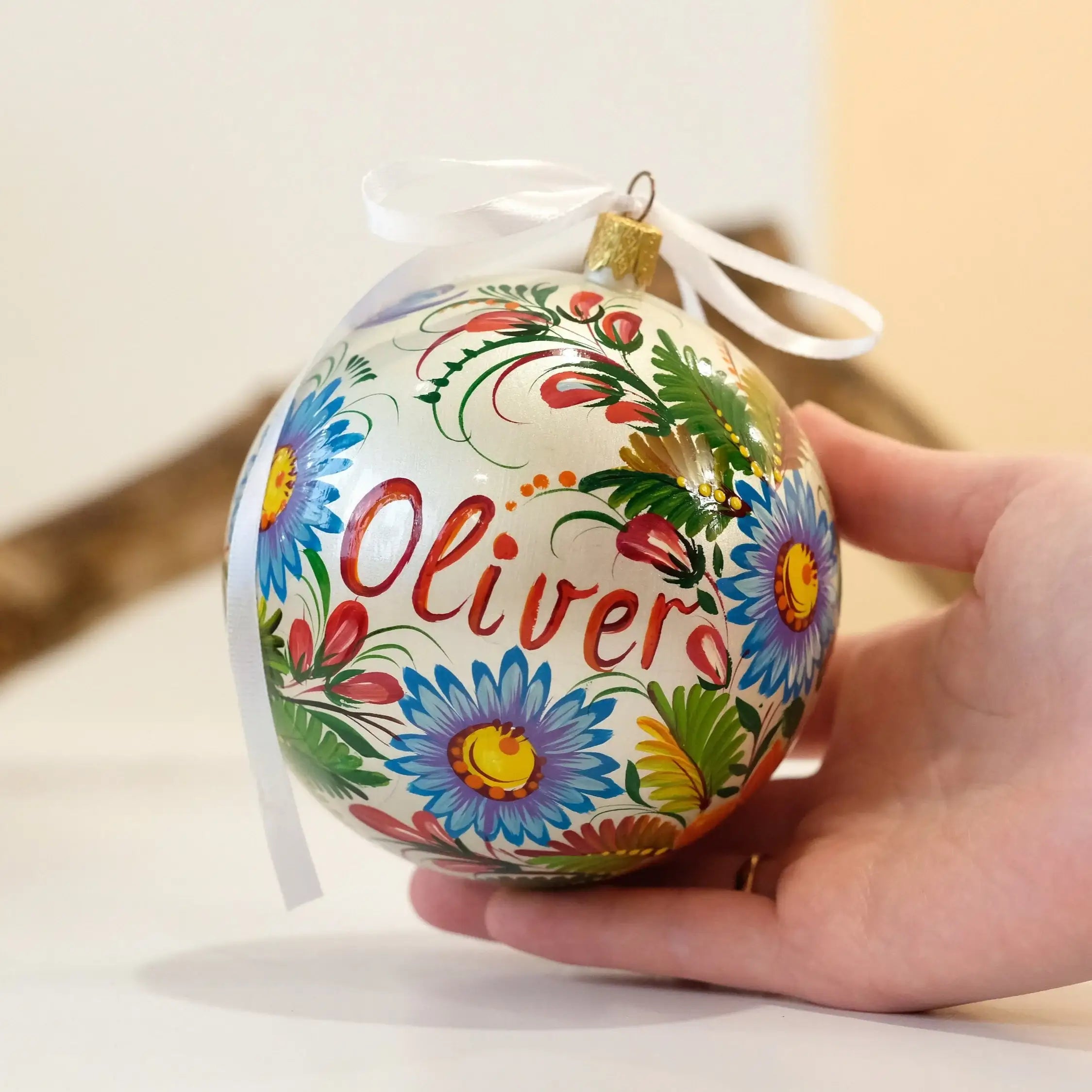 Custom Pet Portrait Painting on Wooden Plate - Personalized Pet Loss Memorial Gift, Animal Cat Portrait Decorated with Petrykivka Art