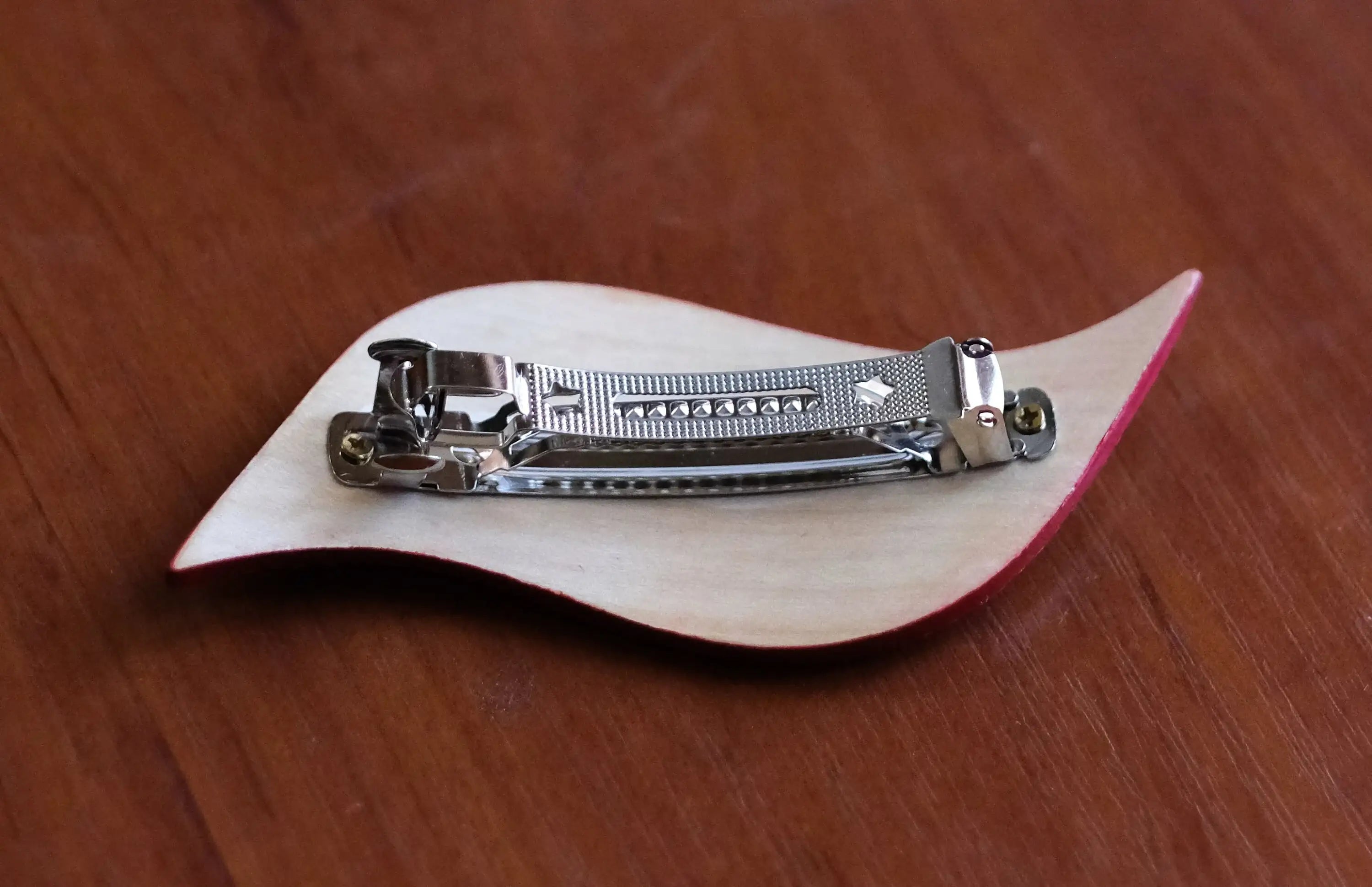 Hand-painted Wooden Sunflower Hair Barrette - Lightweight Artisanal Petrykivka Art French Hair Clip, Yellow Flower Barrette