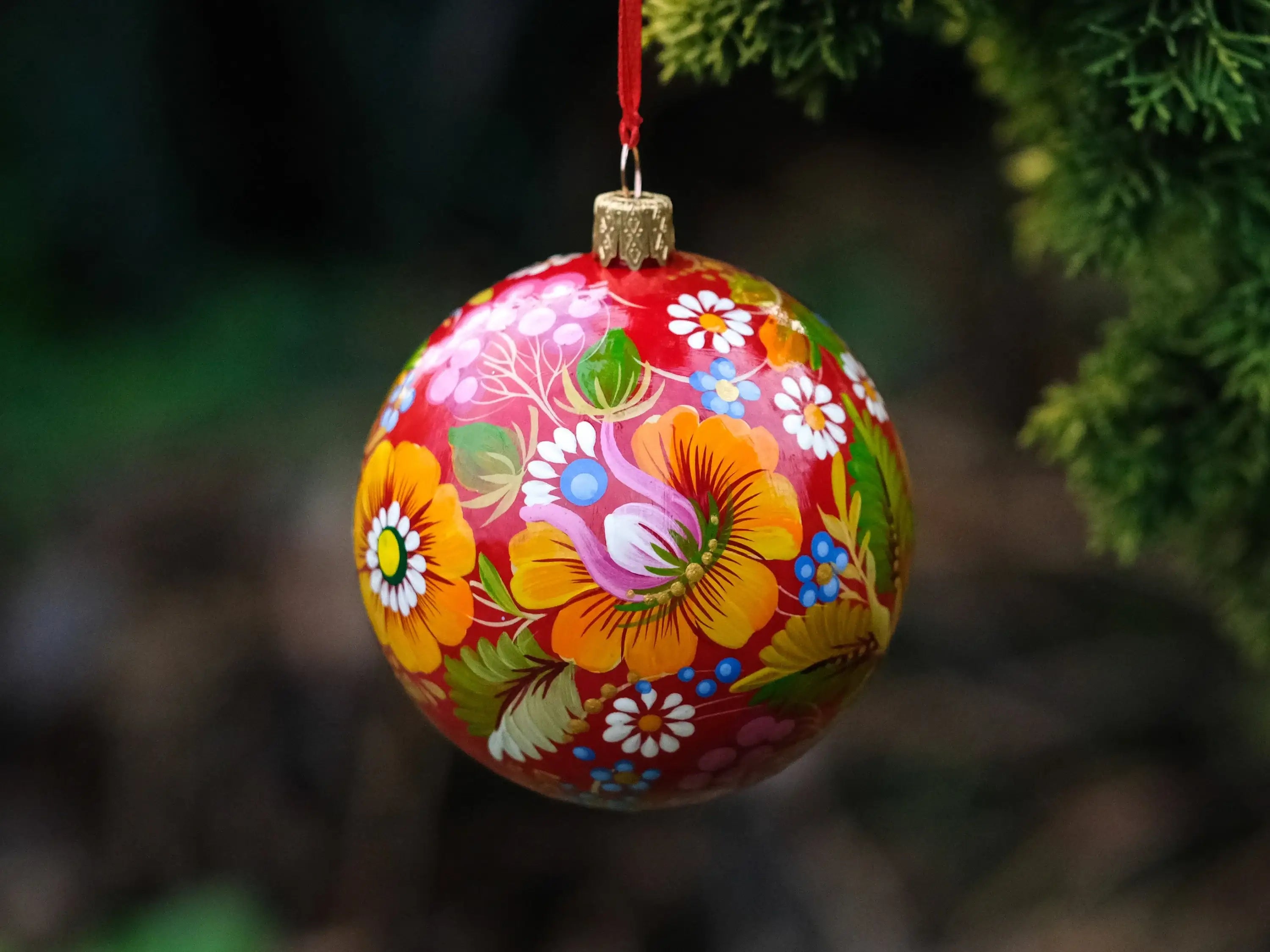 Personalized Painted Christmas Ornament