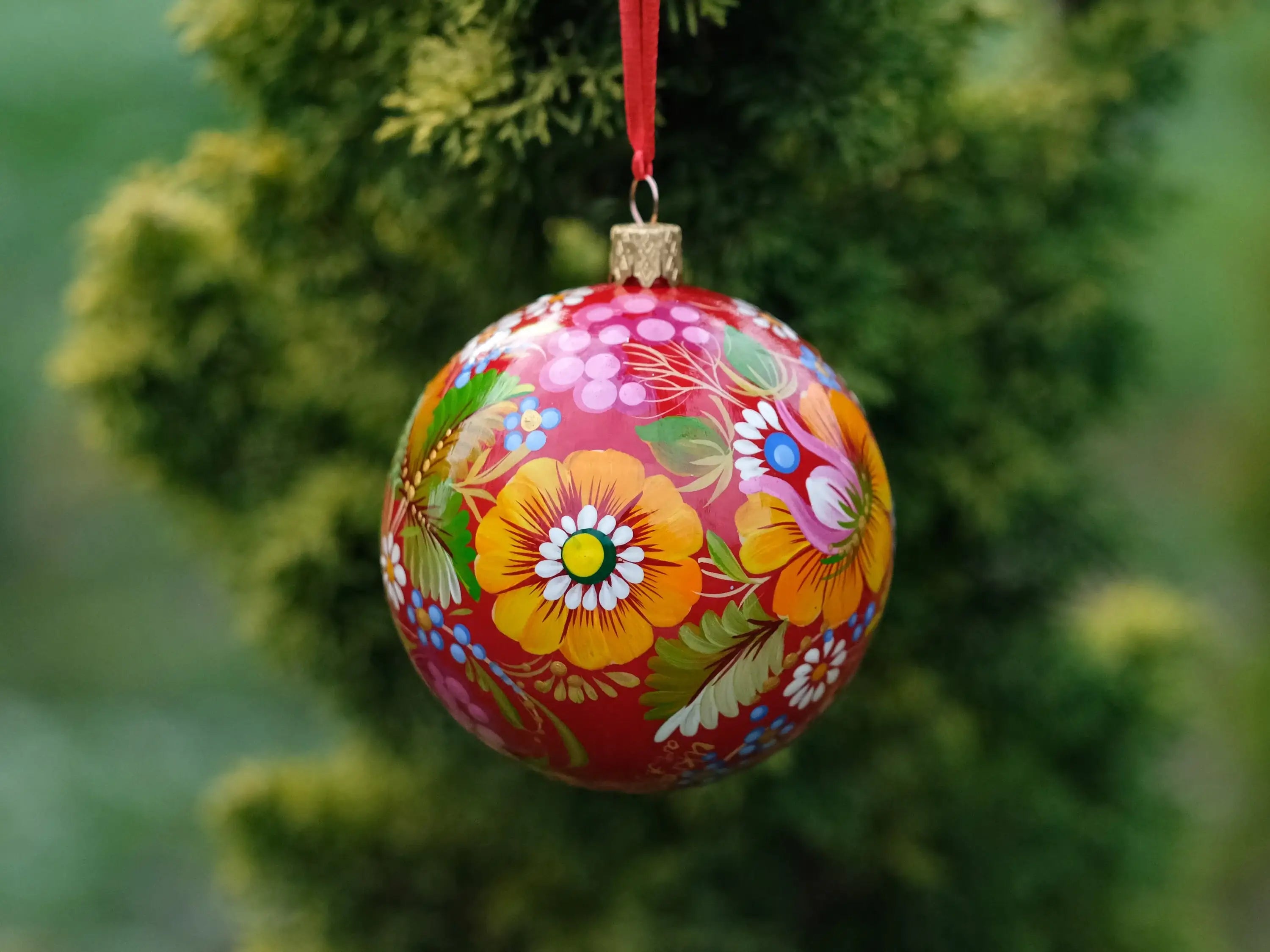 Personalized Painted Christmas Ornament