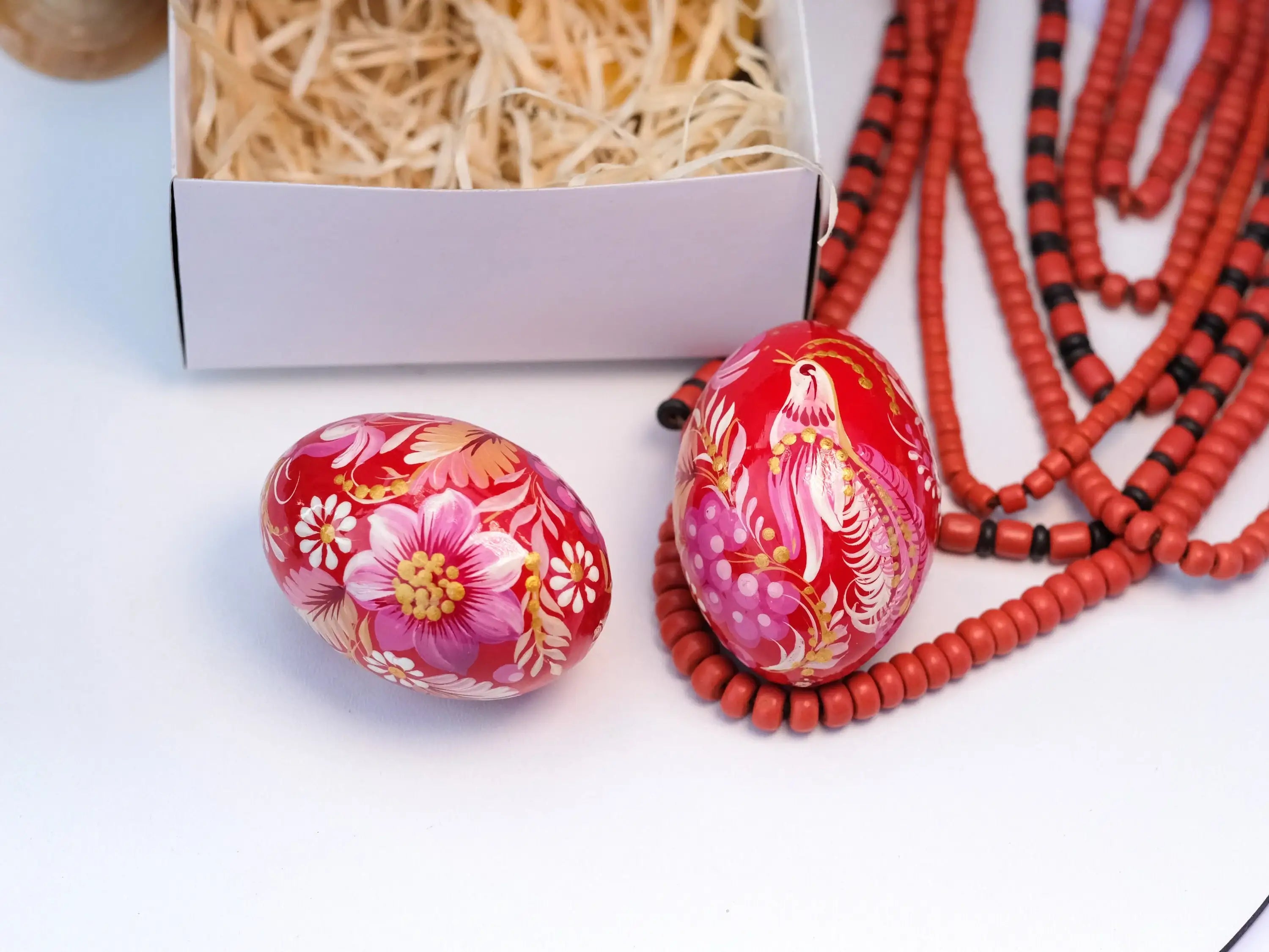 Handmade Wooden Fairy Bird Ukrainian Easter Egg
