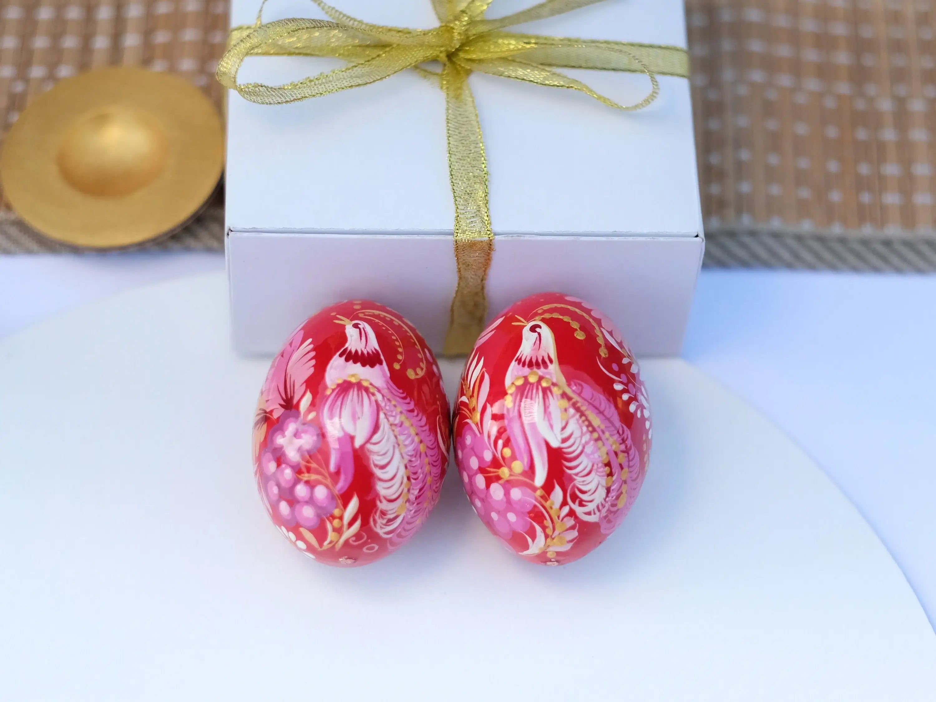 Handmade Wooden Fairy Bird Ukrainian Easter Egg