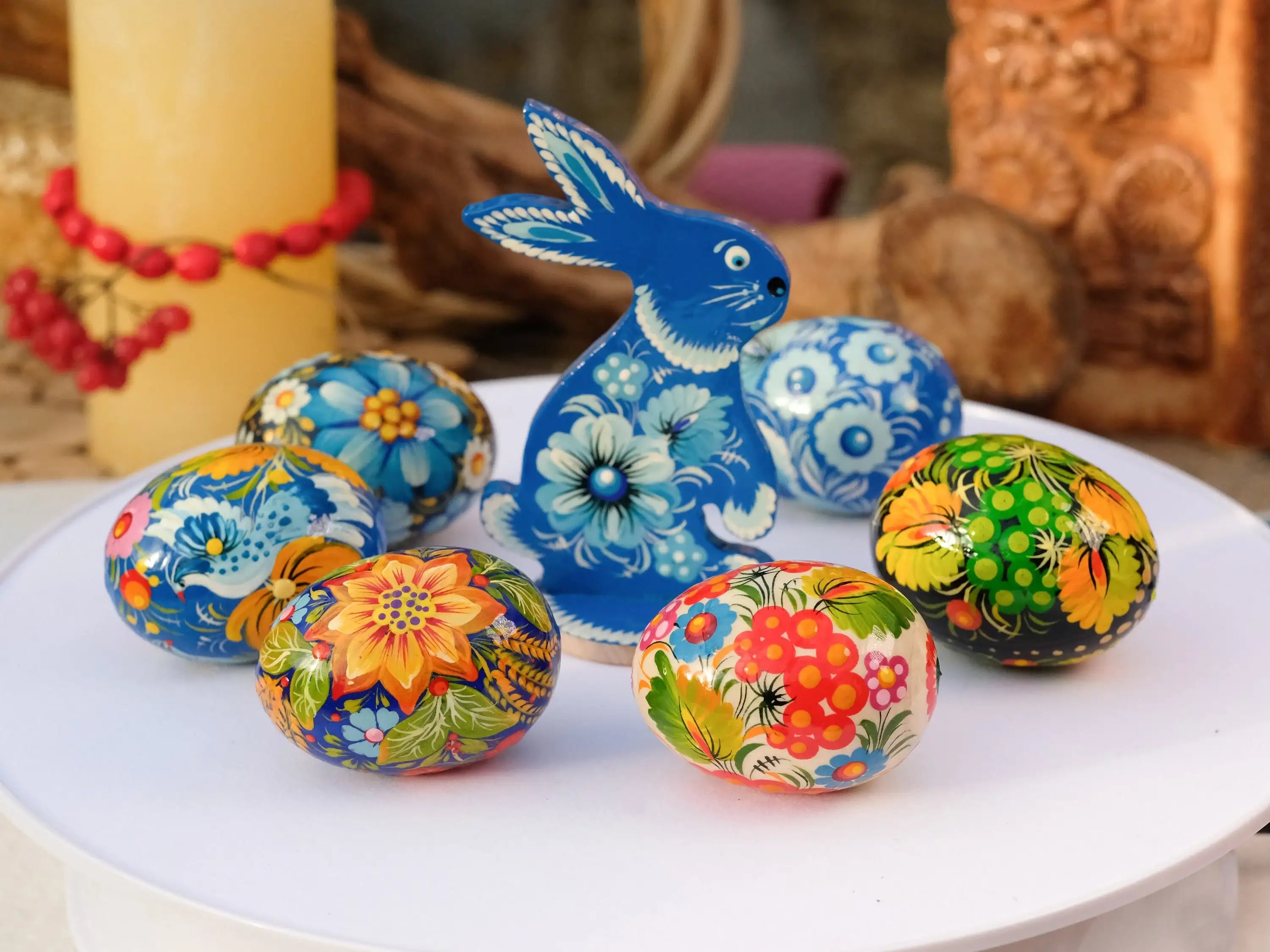 Personalized Hand-painted Wooden Easter Bunny Silhouette