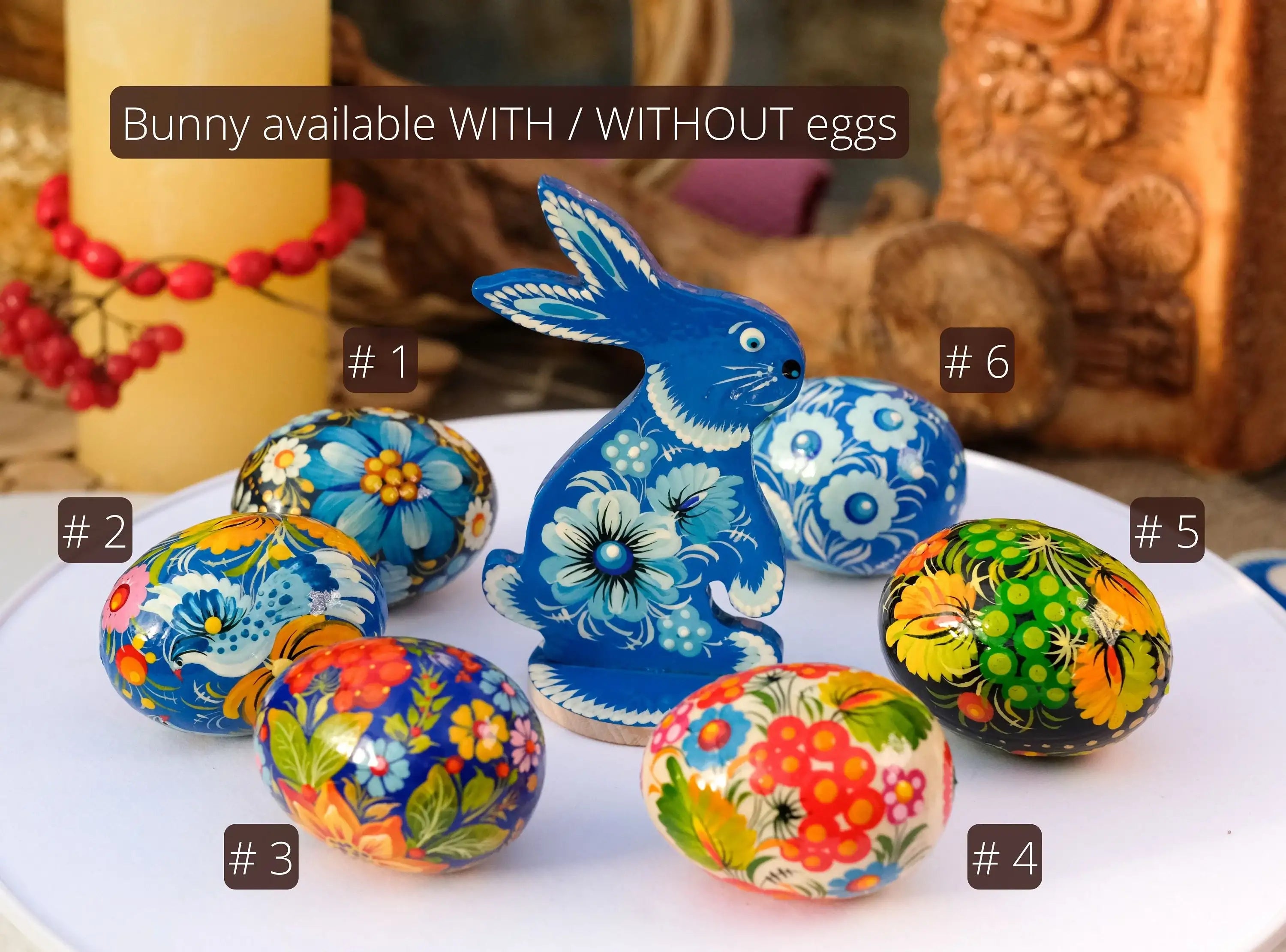 Personalized Hand-painted Wooden Easter Bunny Silhouette