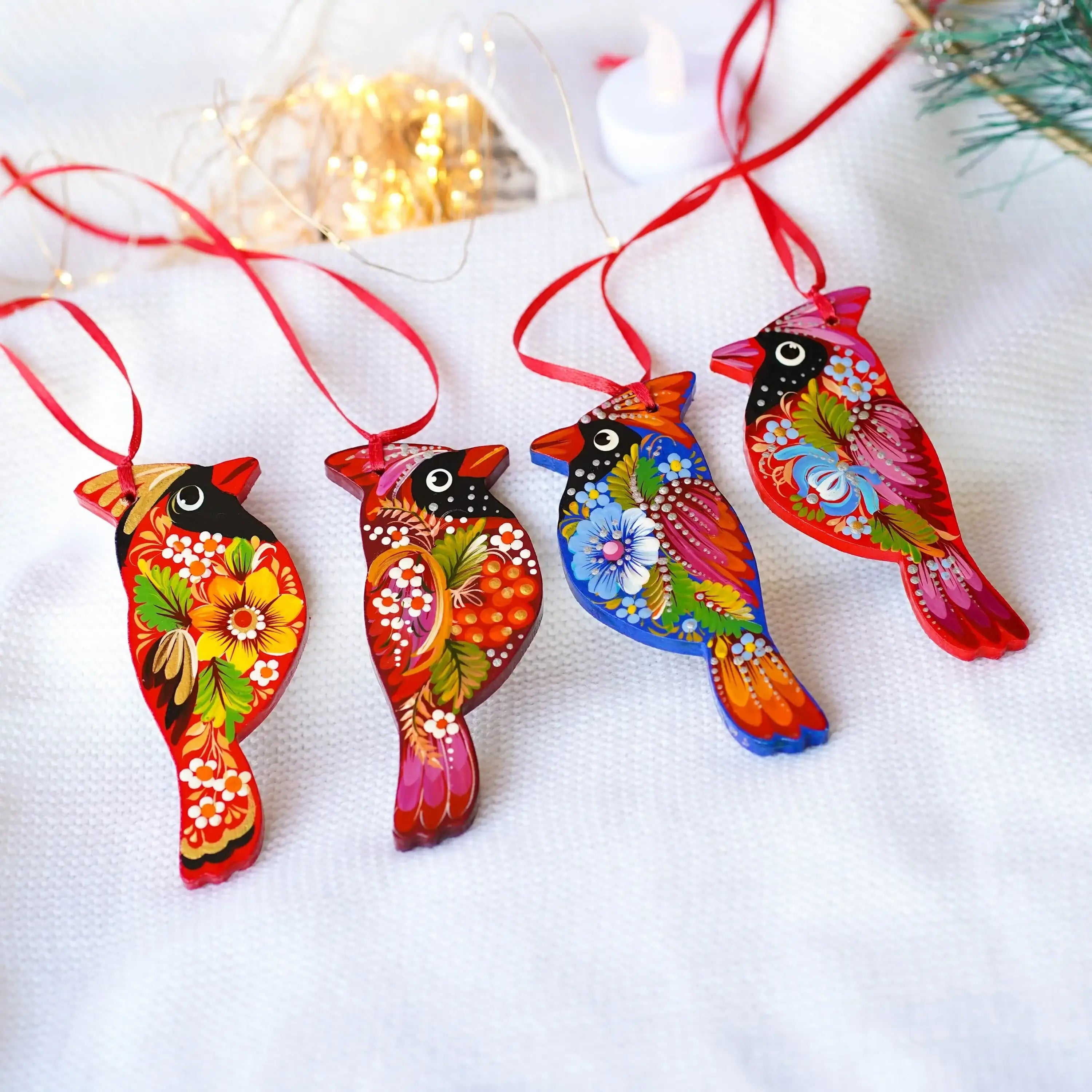 cadinal christmas ornaments