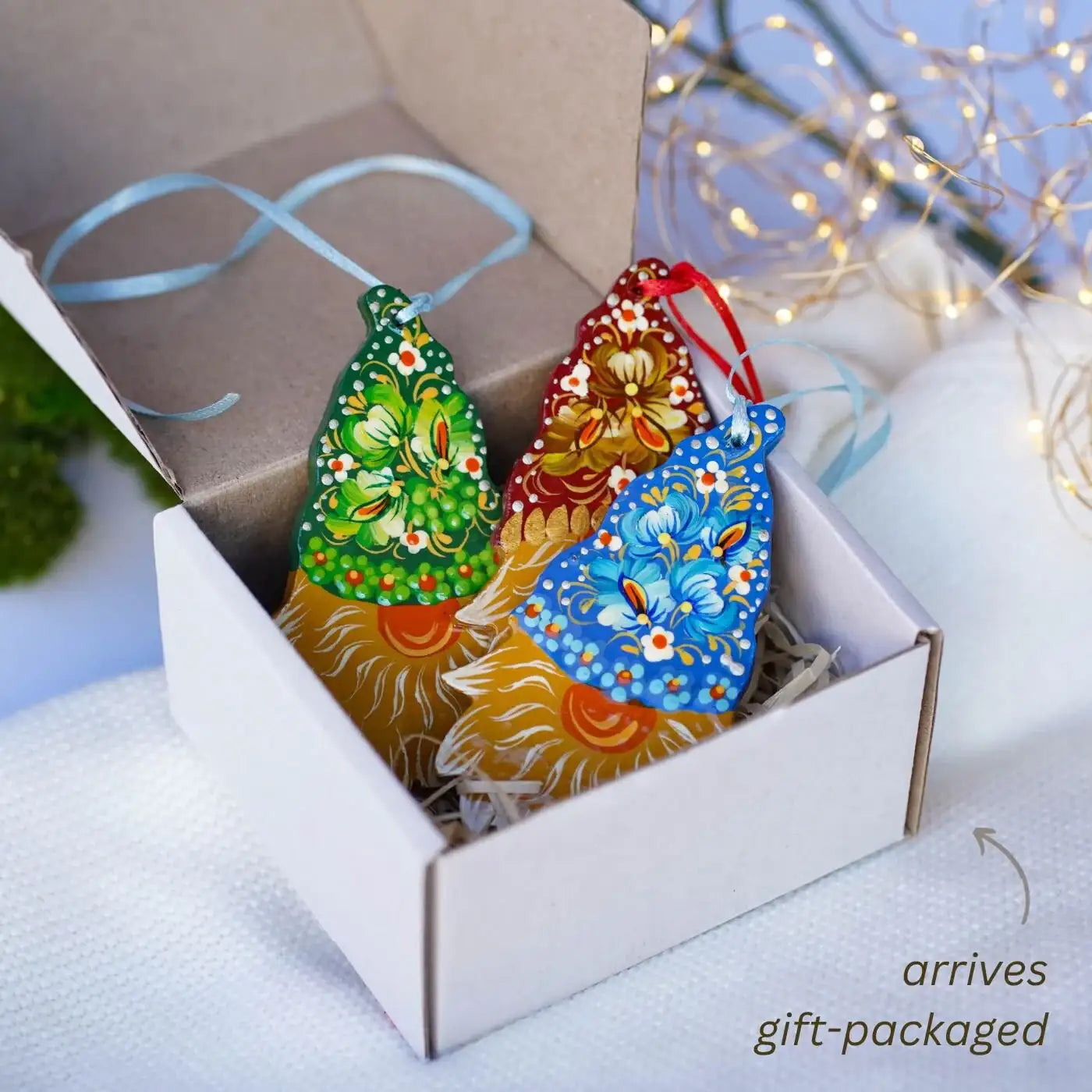 gnome hat christmas ornament hand painted