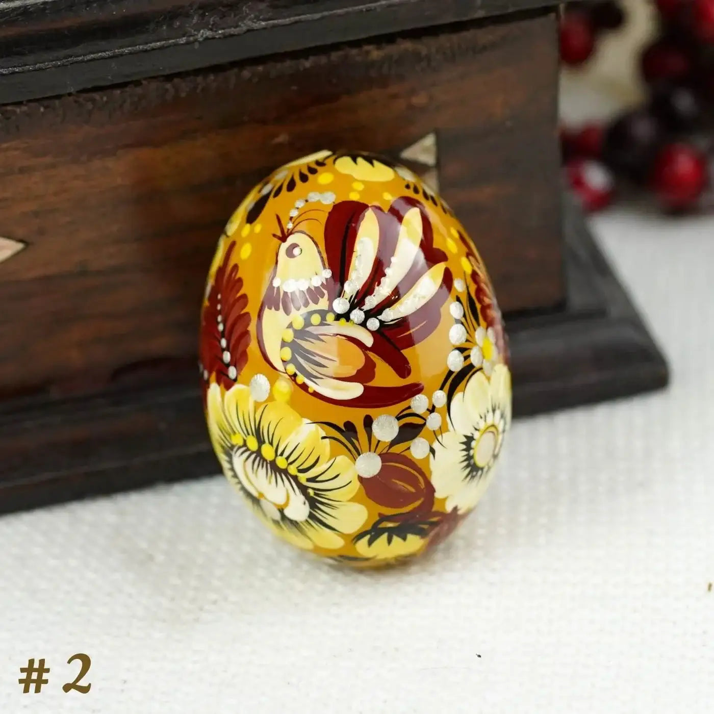 Painted Fairy Bird Easter Egg - Handmade Wooden Easter Decoration