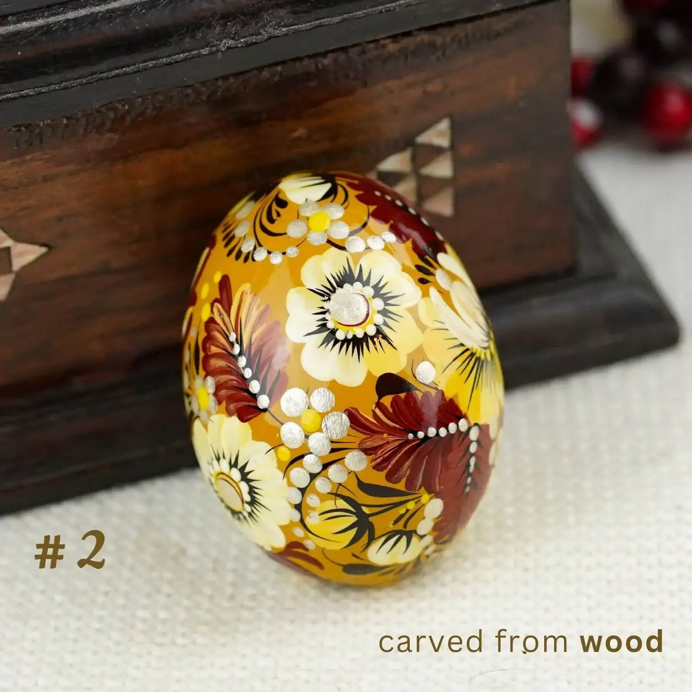 Painted Fairy Bird Easter Egg - Handmade Wooden Easter Decoration