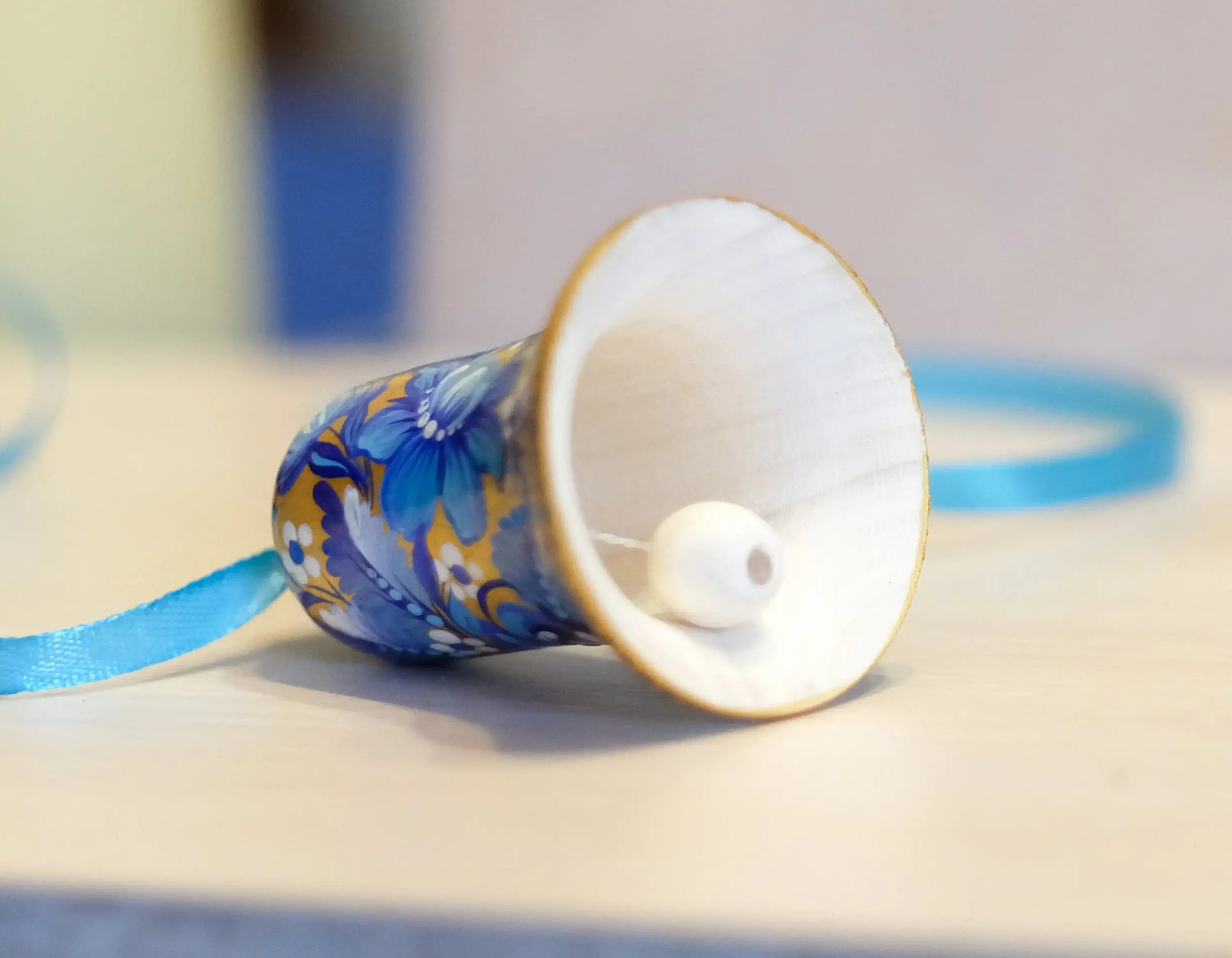 Wooden Bell Christmas Ornament Hand-painted