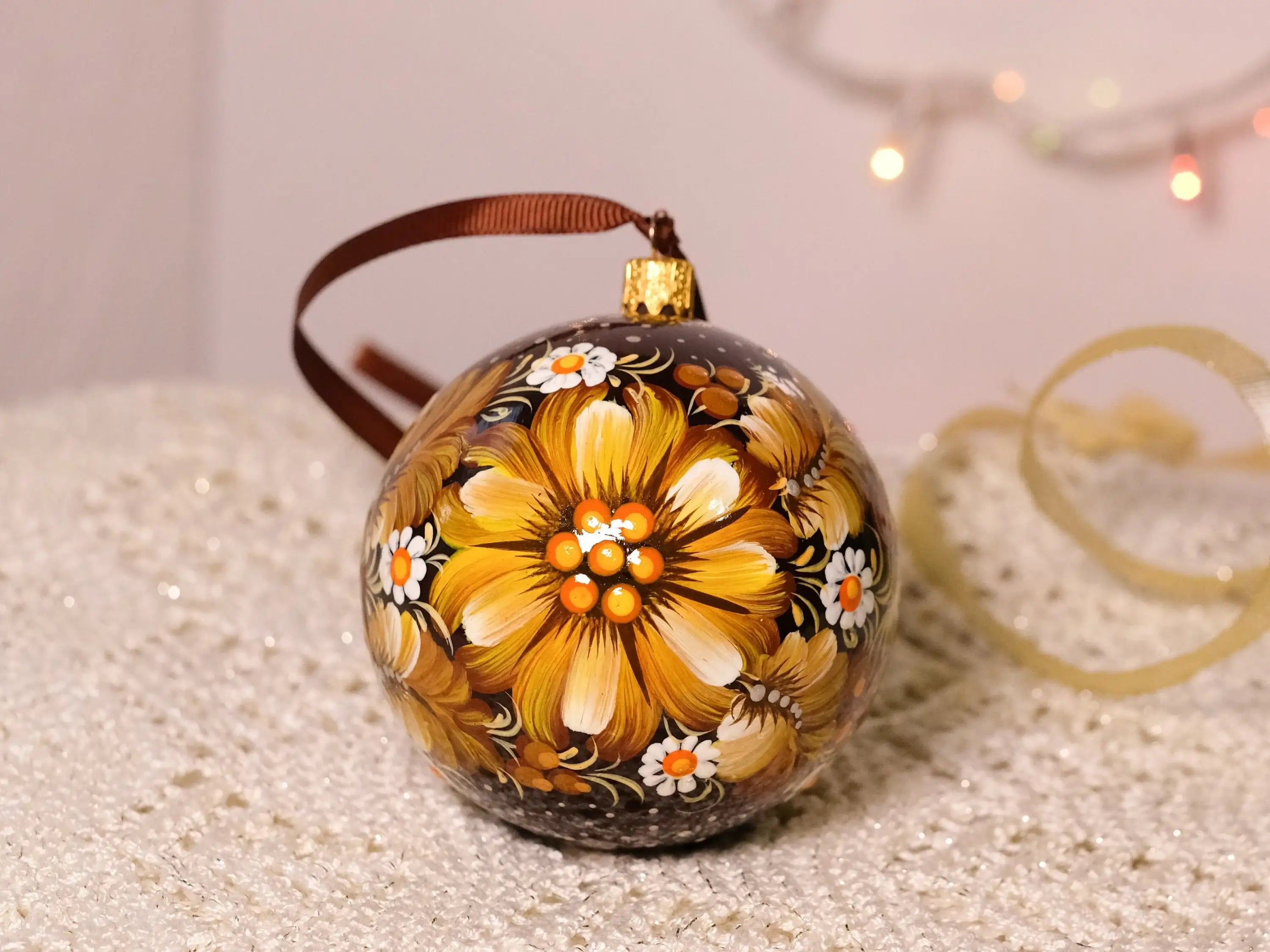 Hand-painted Christmas Ornament Ball 3.14 in