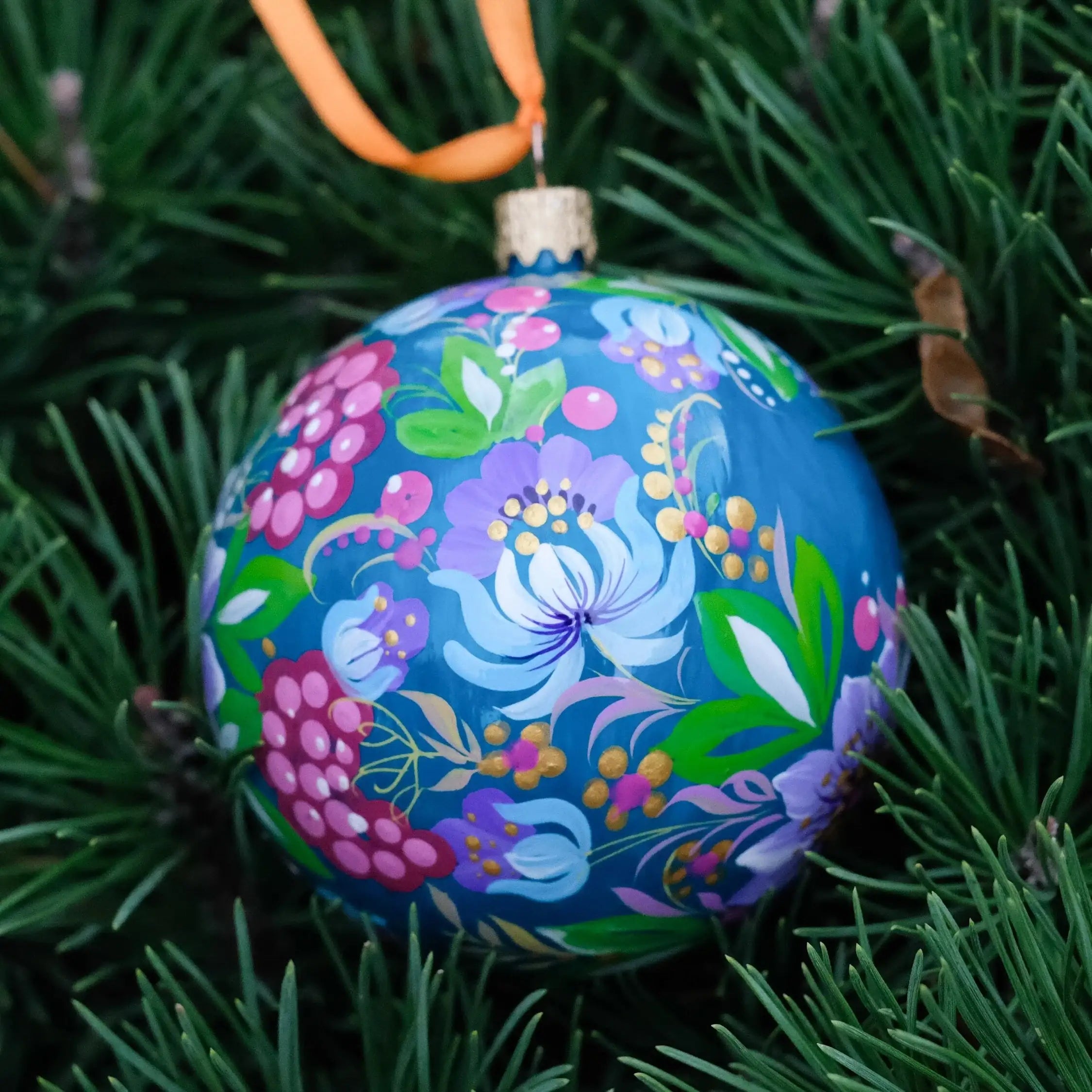 Personalized Painted Christmas Tree Ornament