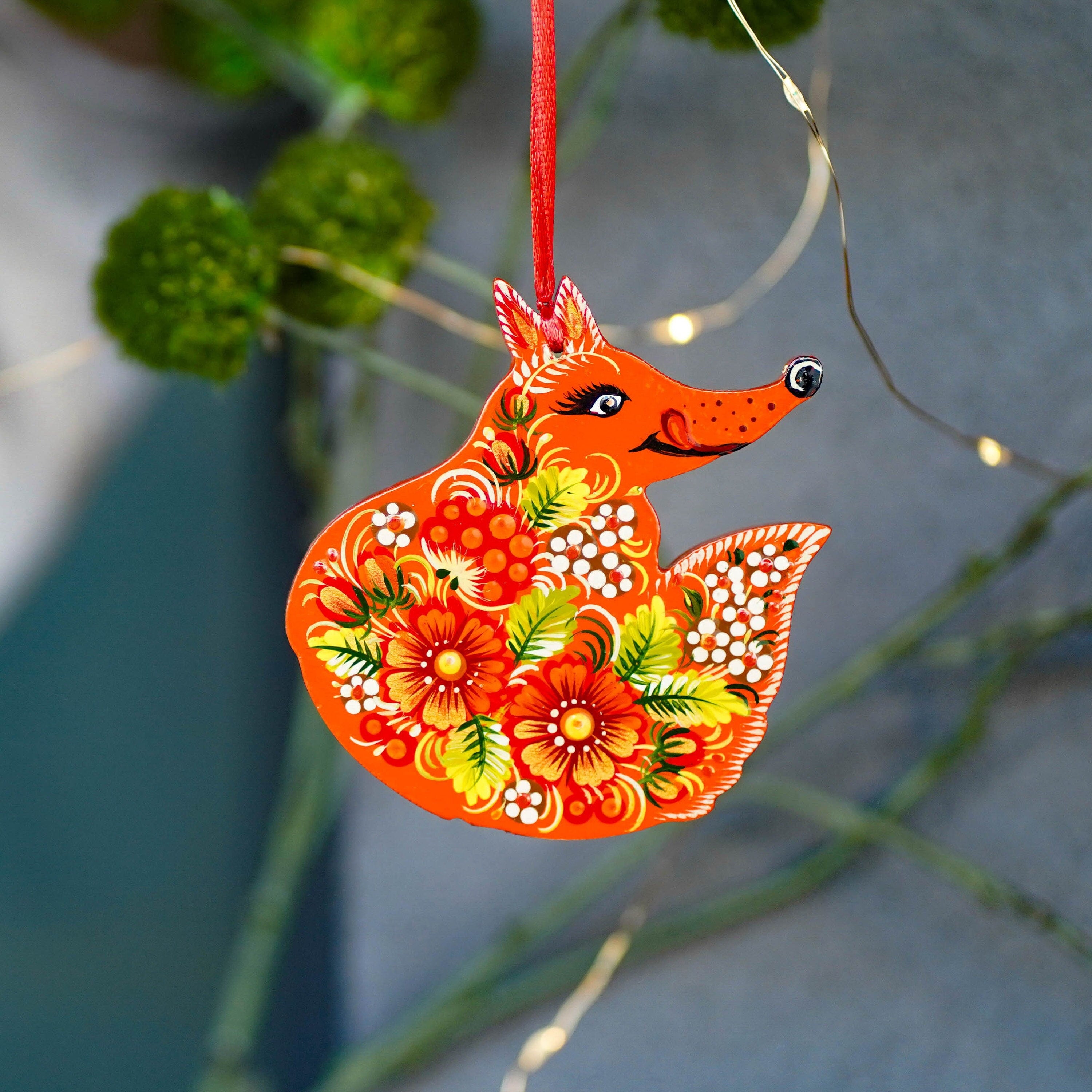 fox christmas ornament