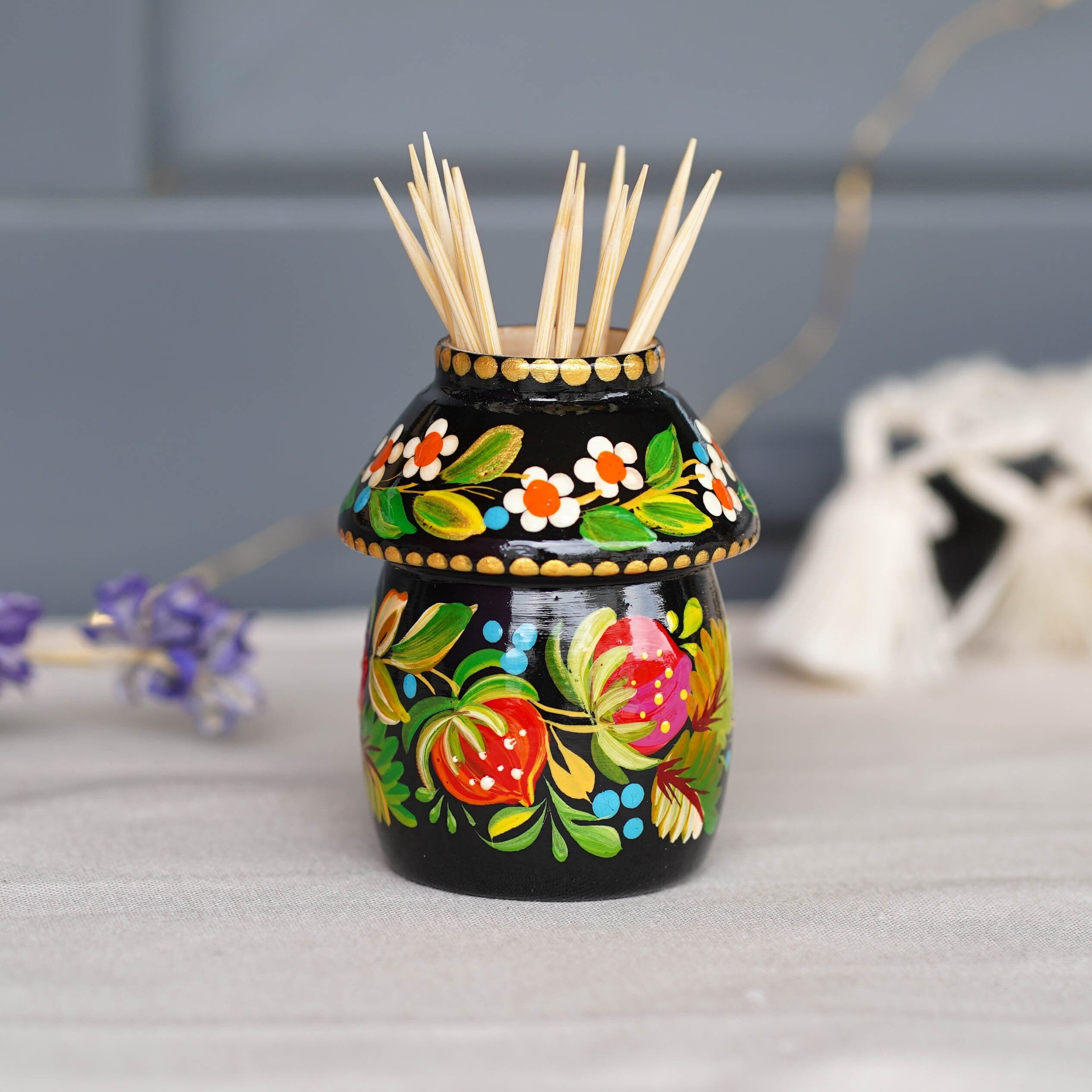 toothpick holder handmade