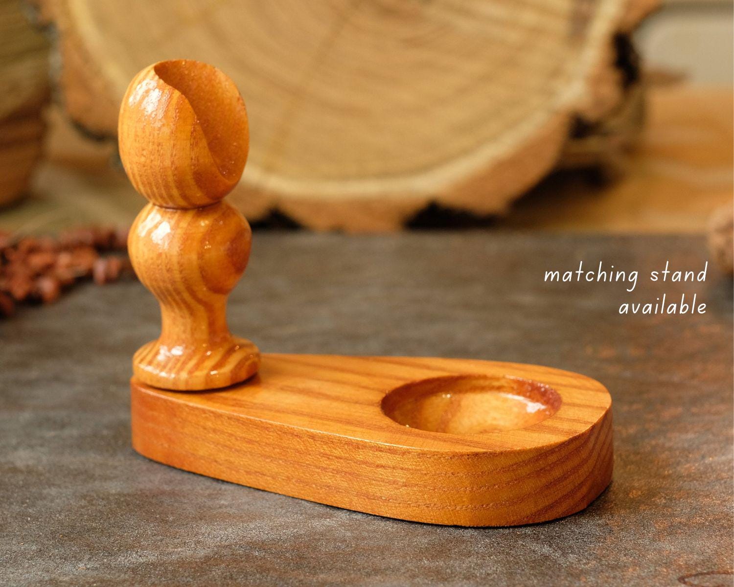 Small Painted Wooden Smoking Pipe - Beige Flower Tobacco pipe with Ukrainian Folk Art Petrykivka
